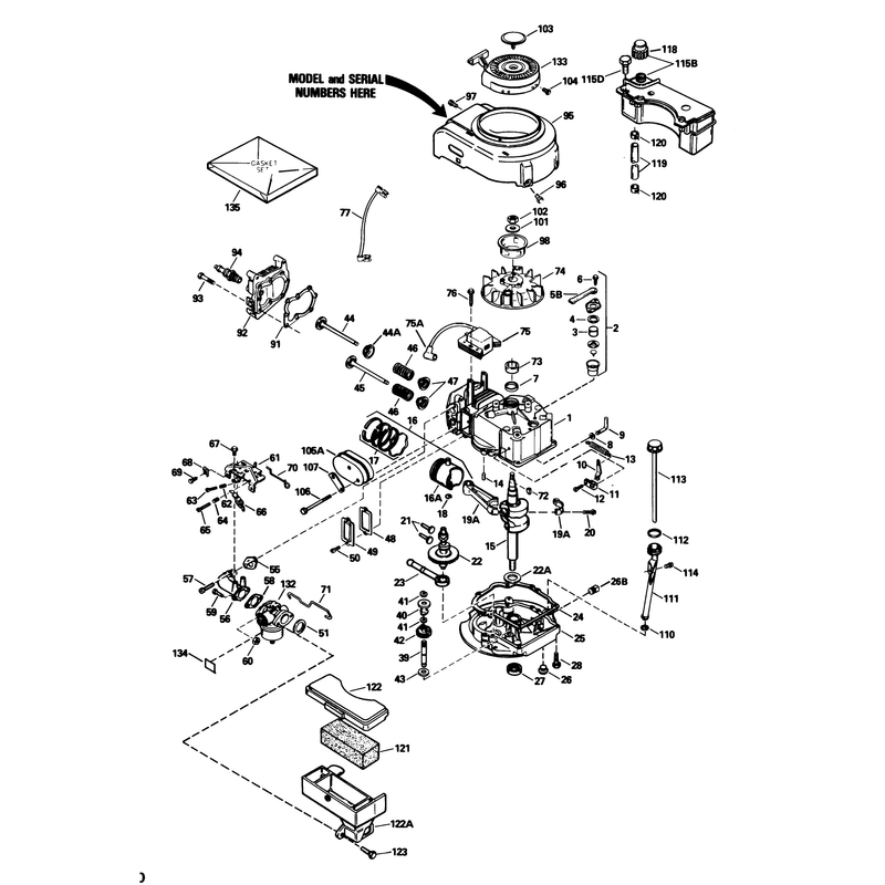 Engine Model No Tvs105-53113f