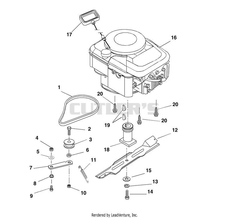 Engine, Blade And Belt
