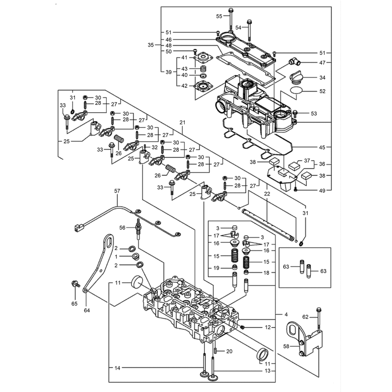 Cylinder Head and Bonnet Assembly