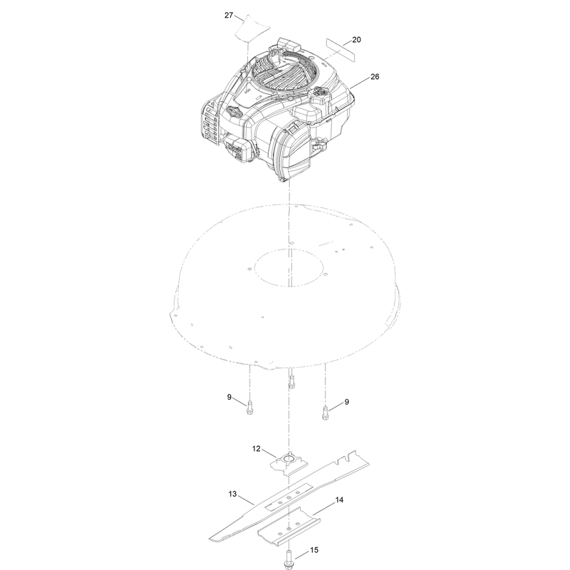 Engine and Blade Assembly