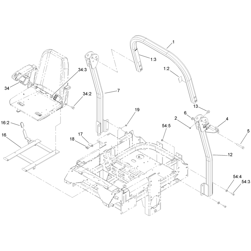 Roll Over Protection System Assembly No 108-1097