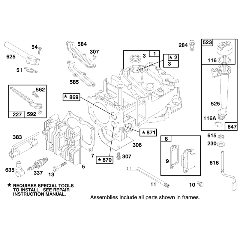 Engine Briggs and Stratton Model 12f802-1767-E1