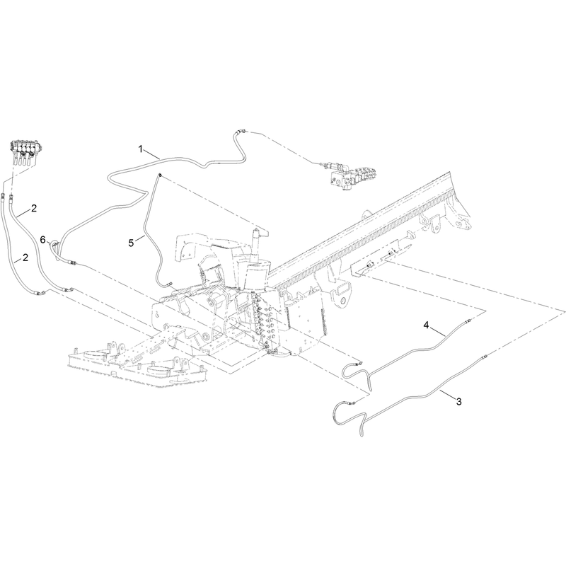 Thrust Frame Hydraulic Hose Assembly No. 5