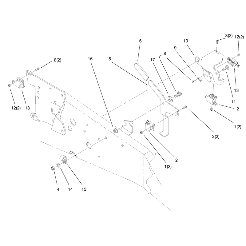 Upper Parking Brake Assembly