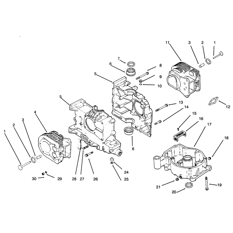 Crankcase Oil Pan and Exhaust Gasket