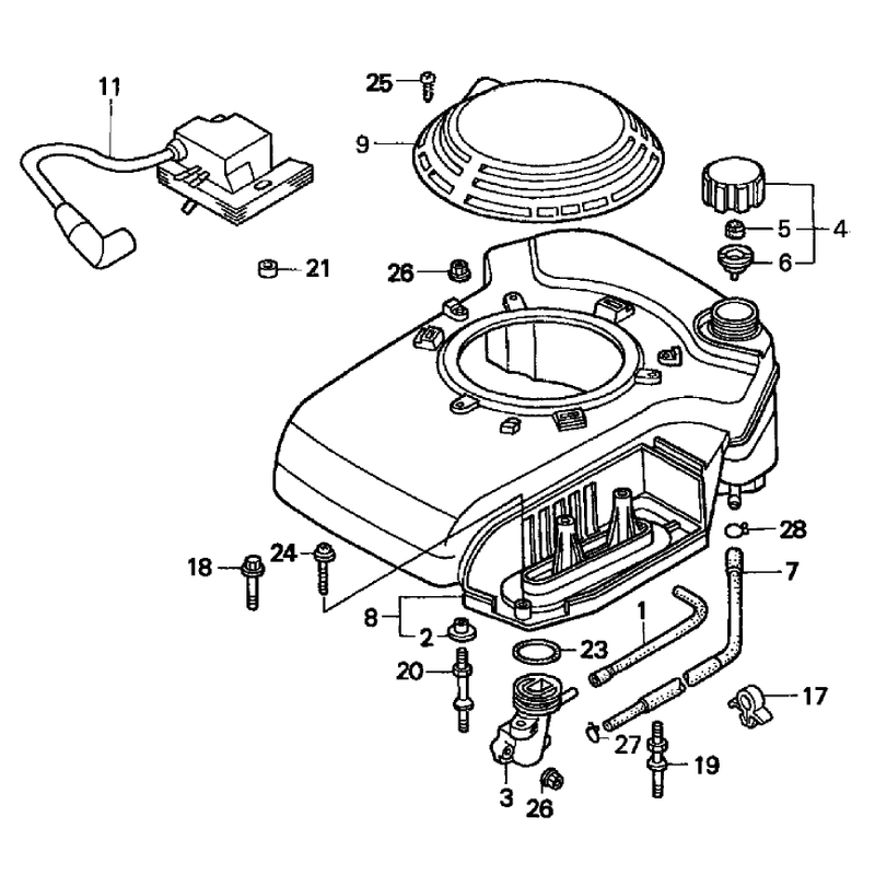 Fan Cover Assembly Honda GXV160K1-A12