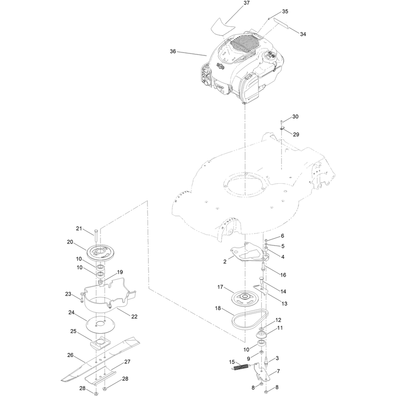 Engine and Blade Assembly