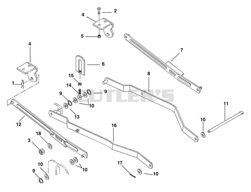 Hanger Arm (48" Decks Only)