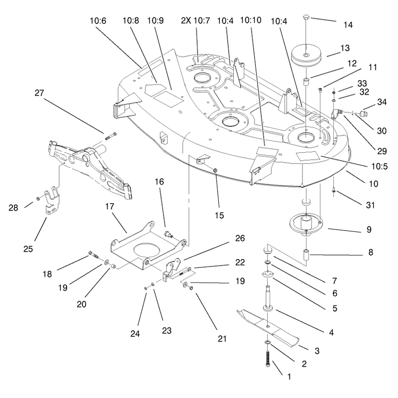 Spindle And Blade Assembly