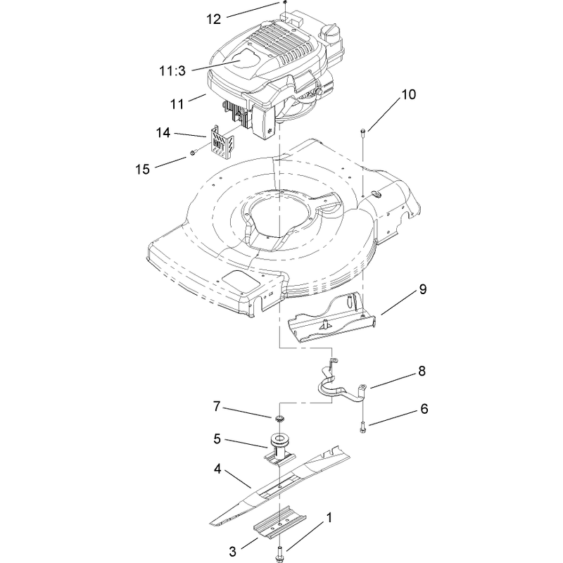 Engine and Blade Assembly