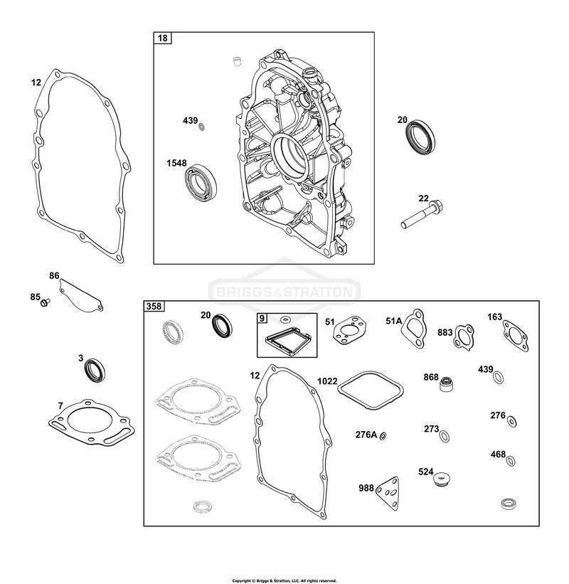 Crankcase Cover/Sump Group
