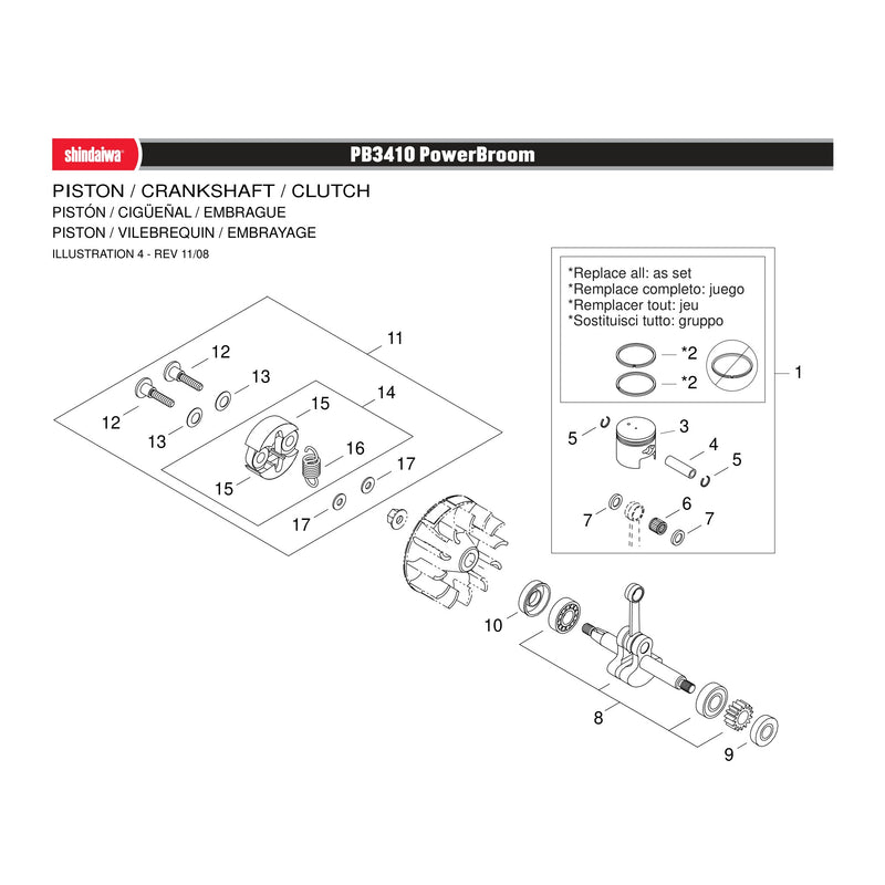 PISTON / CRANKSHAFT / CLUTCH