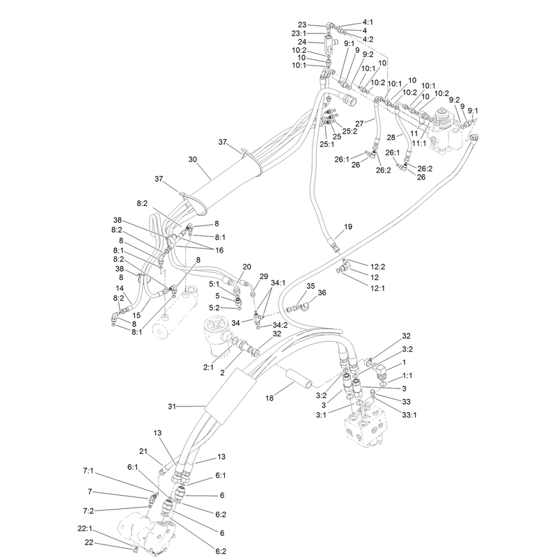 Hydraulic Routing Assembly