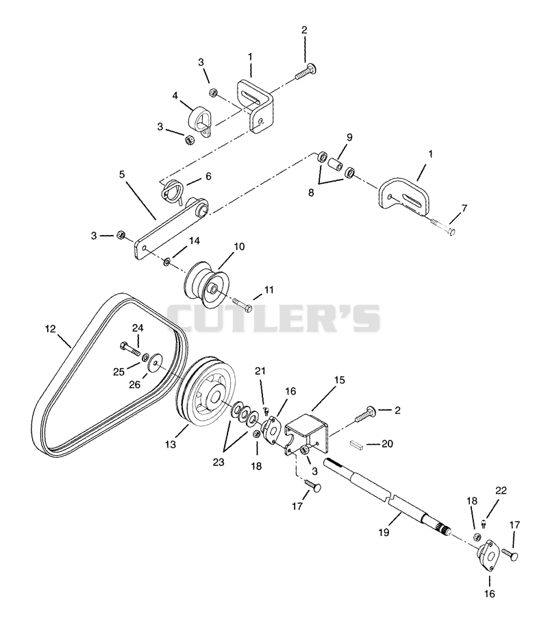 PTO IDLER AND SHAFT