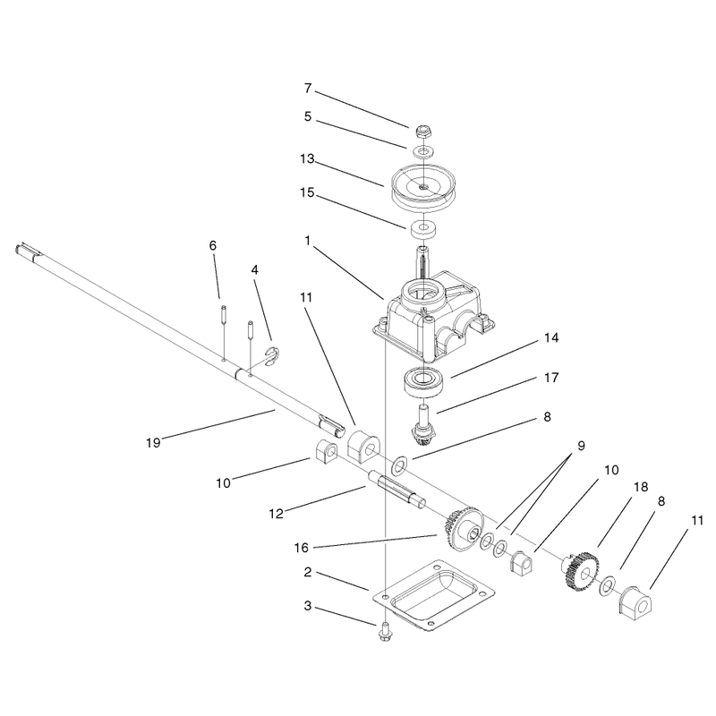 Gear Case Assembly No 104-7674