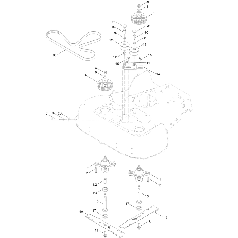 Spindle and Blade Assembly