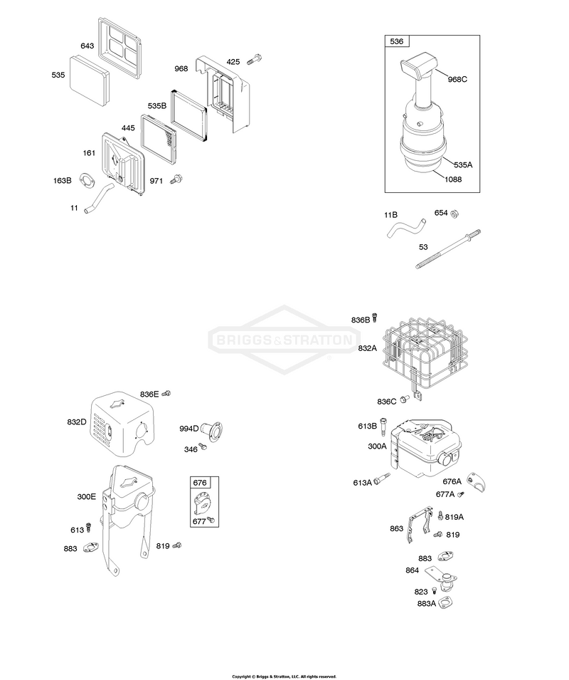 Air Cleaner, Exhaust System