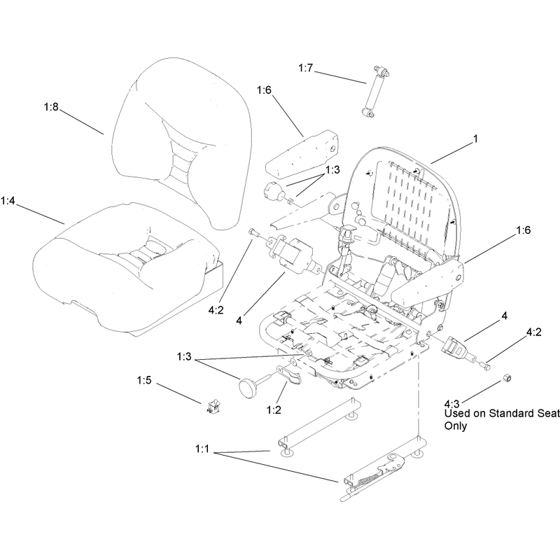 Deluxe Seat Assembly No 110-0838