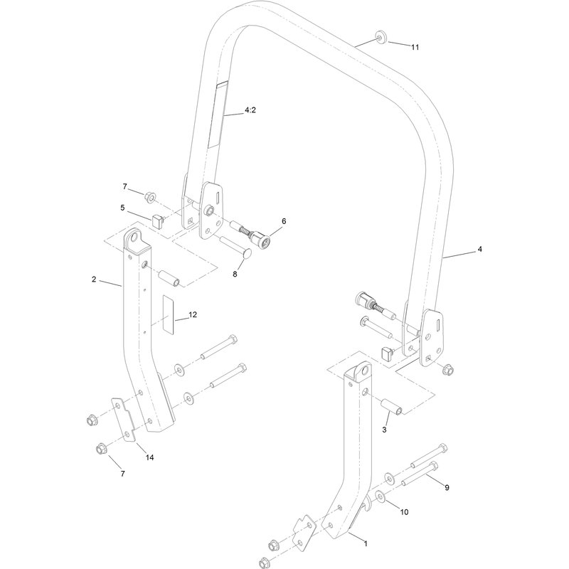 Roll-Over Protection System Assembly No. 116-0231