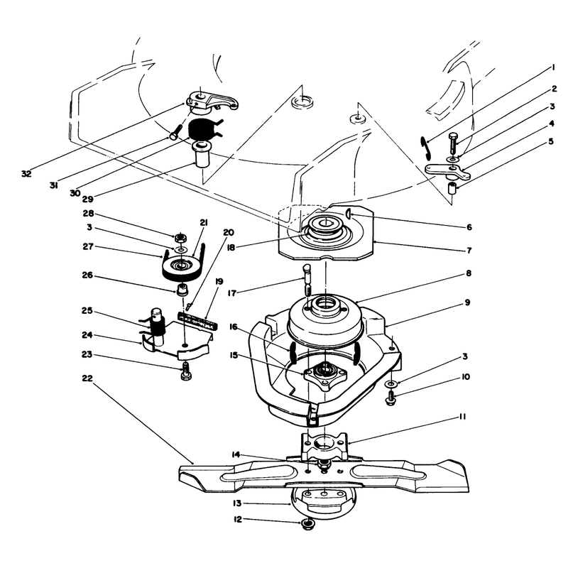 Blade Brake Clutch Assembly