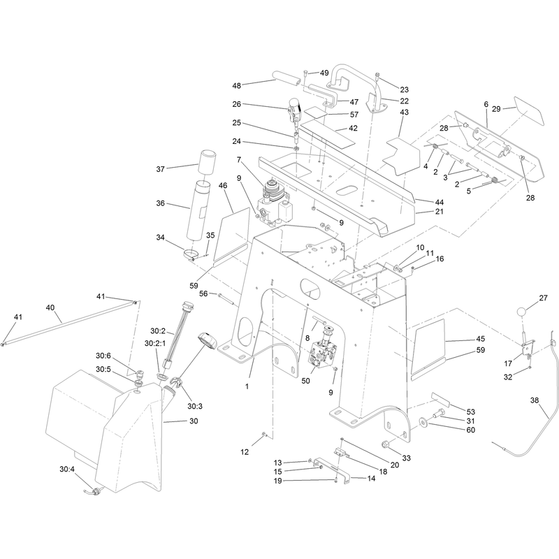 Tower and Fuel Tank Assembly
