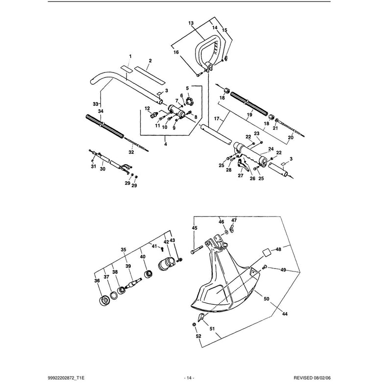 Driveshaft, Coupler, Gear Case, Handles,Throttle, Shield