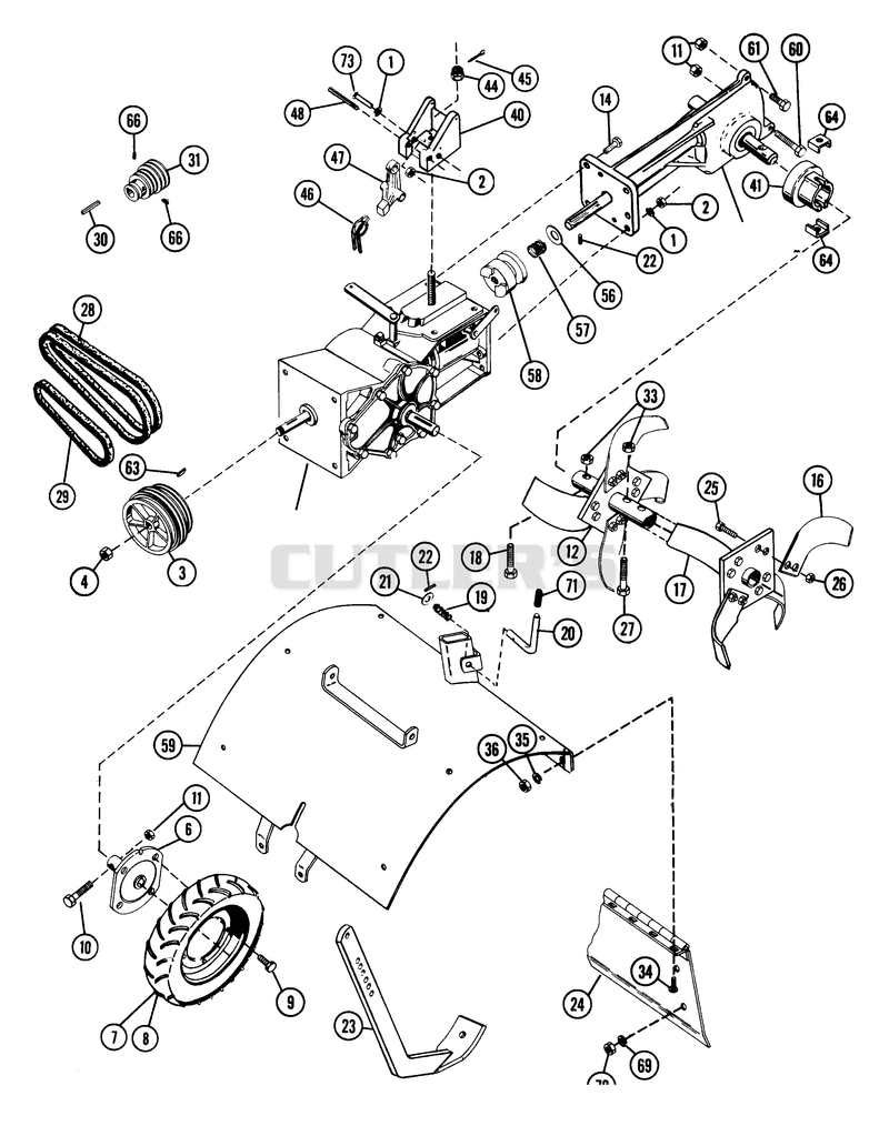Tine & Drive Assembly