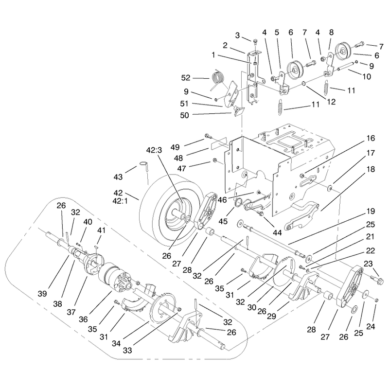 Lower Traction Assembly