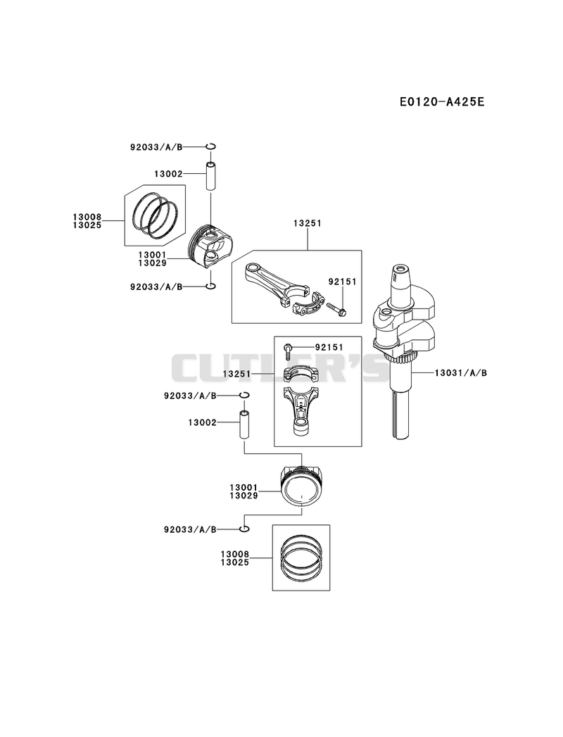 PISTON/CRANKSHAFT