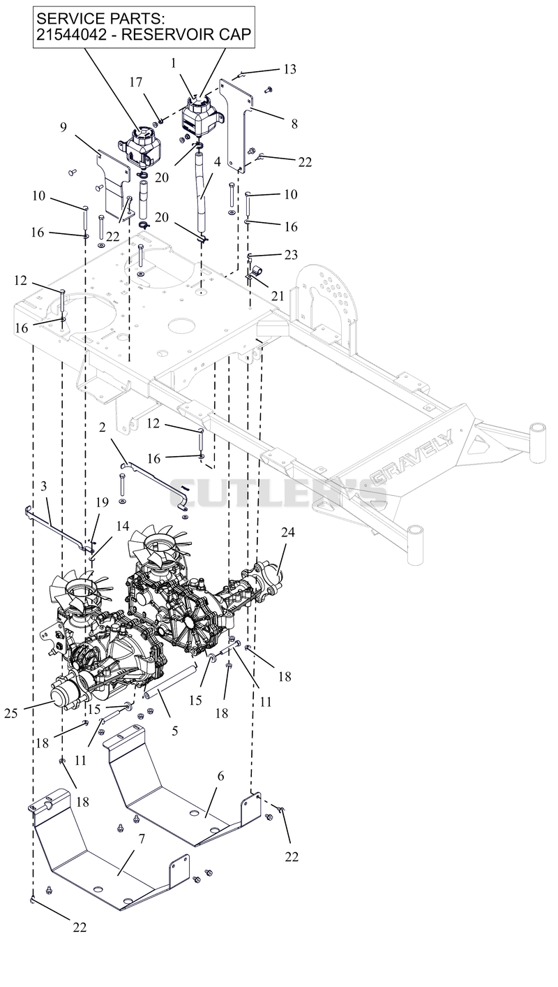 Transaxles and Guards 36"
