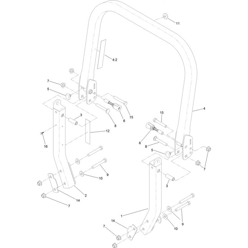 Roll-Over Protection System Assembly No. 116-0231