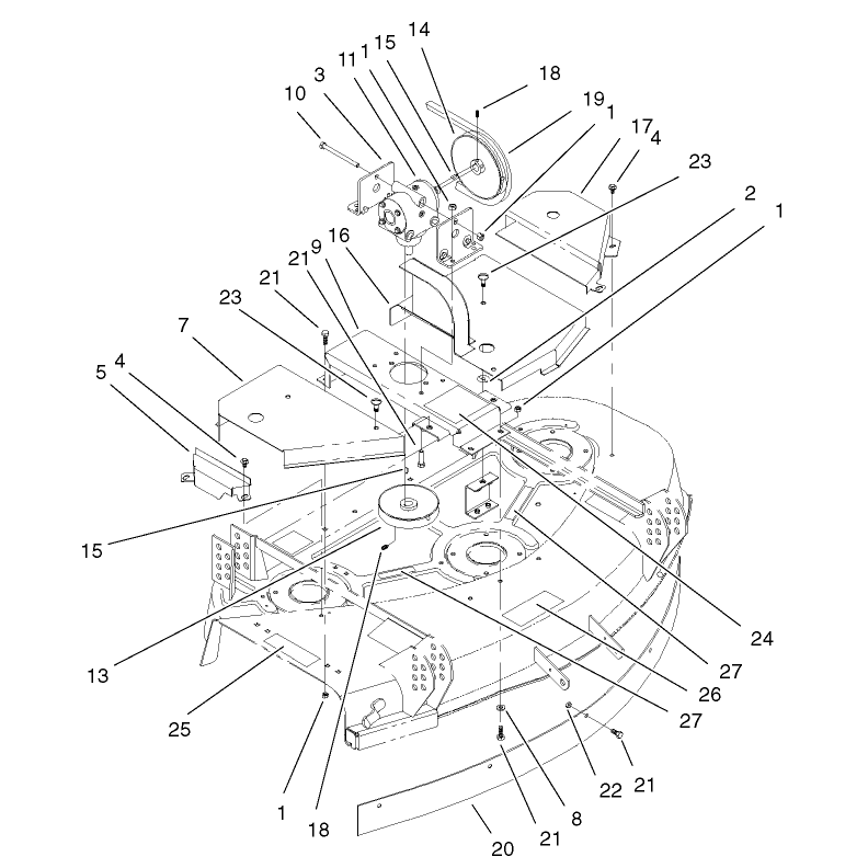 Cover and Gearbox Assembly