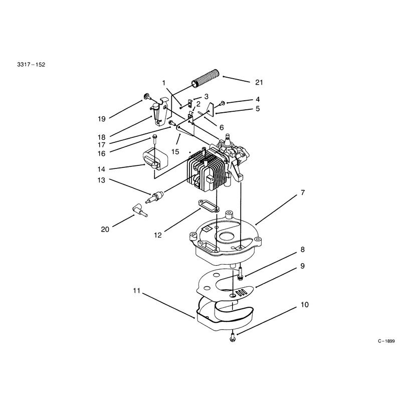 Brake and Muffler Assembly Model No 20441 Only