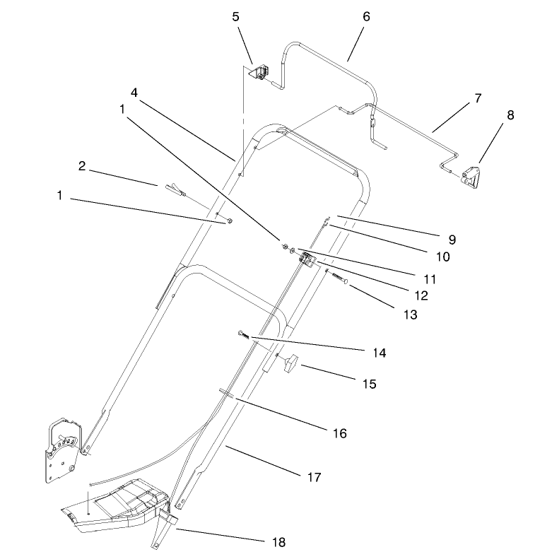 Handle and Controls Assembly