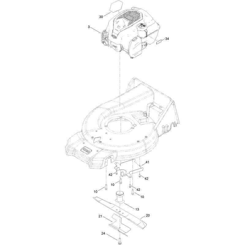 Engine and Blade Assembly