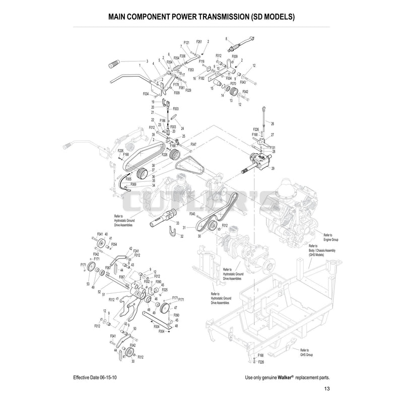 Main Component Power Transmission SD Models