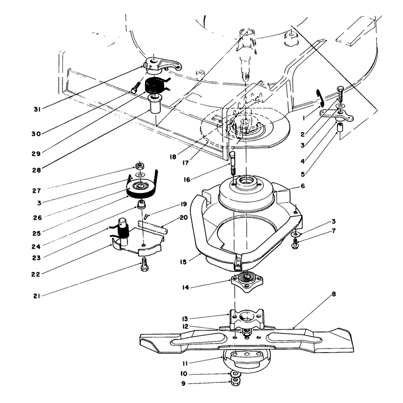 Blade Brake Clutch Assembly