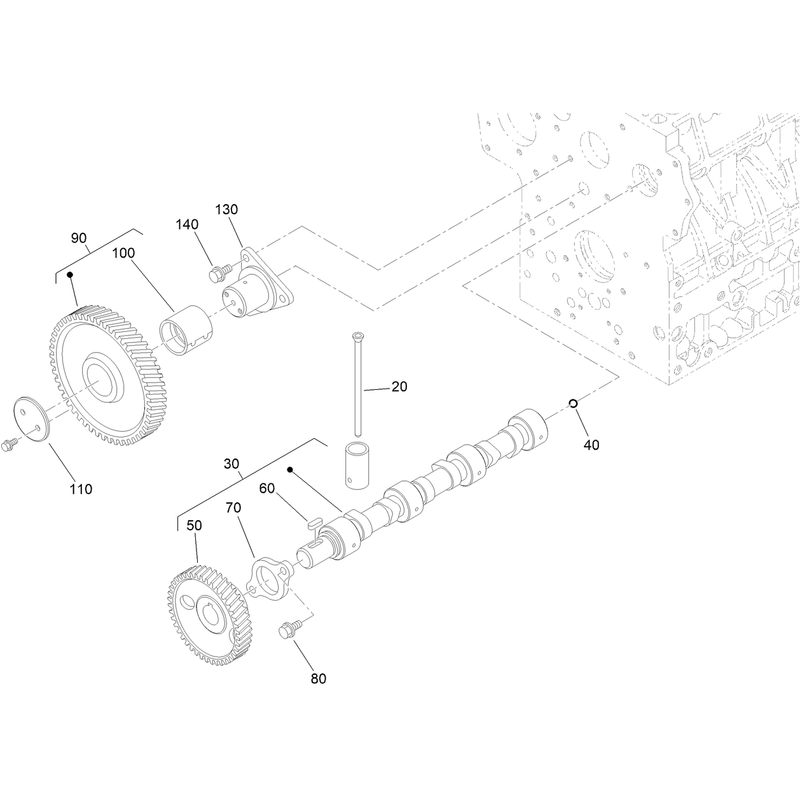 Cam Shaft and Idle Gear Assembly