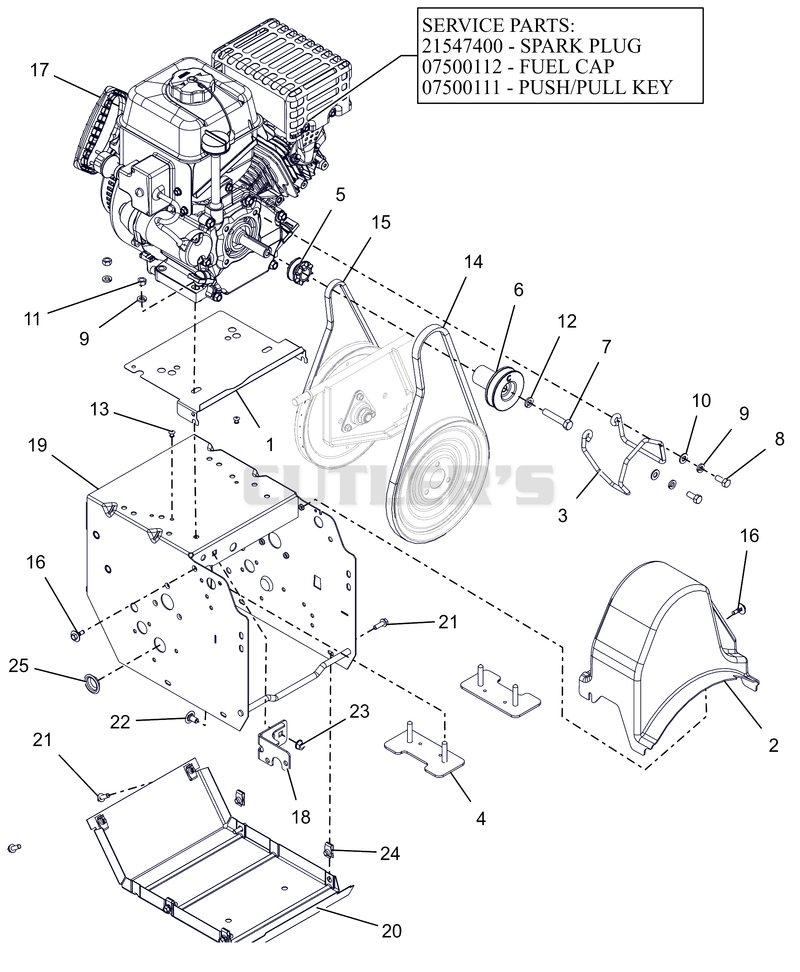 Frame And Engine - 24" CE
