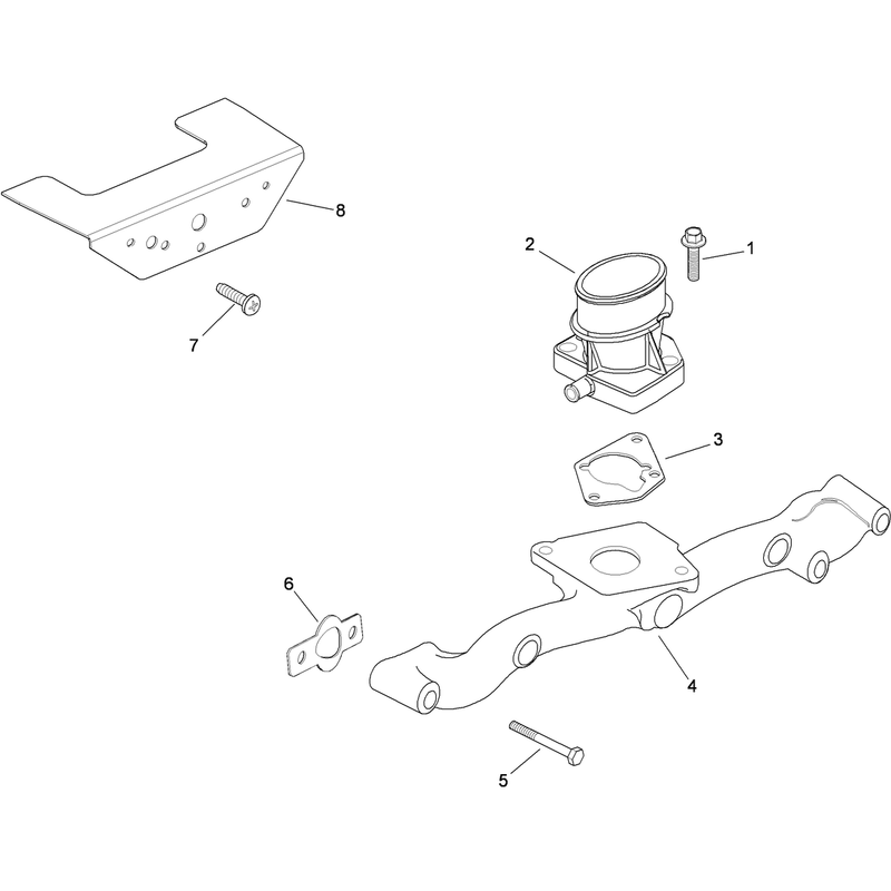 Air Intake and Filtration Assembly Kohler CH740-3118