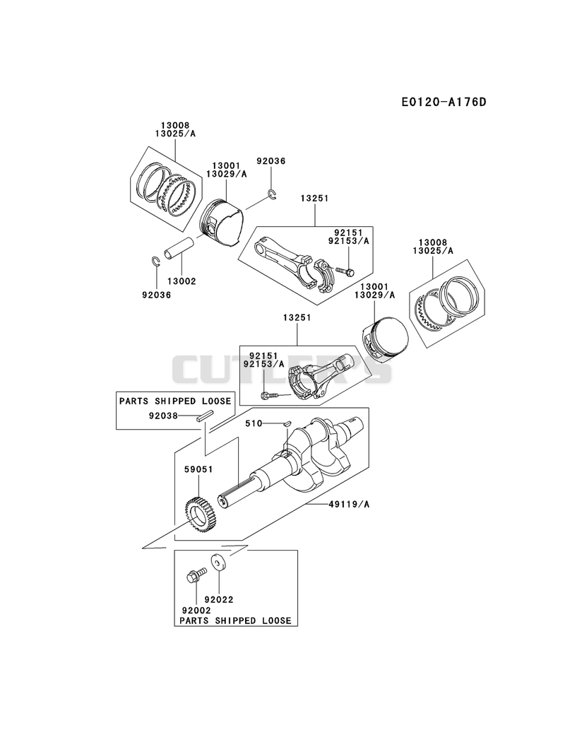PISTON/CRANKSHAFT