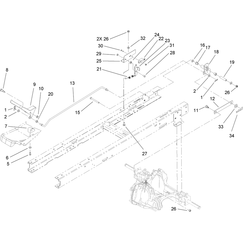 Hydro Transaxle Control Assembly