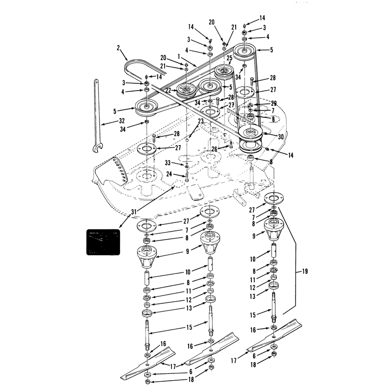 Rear & Side Discharge Mower-42 In (107 Cm) Vehicle Identification Number 05-42ry01