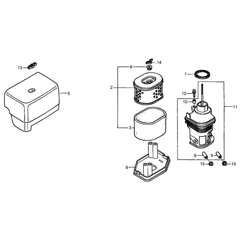 Air Cleaner Assembly Honda GX390K1QNE2