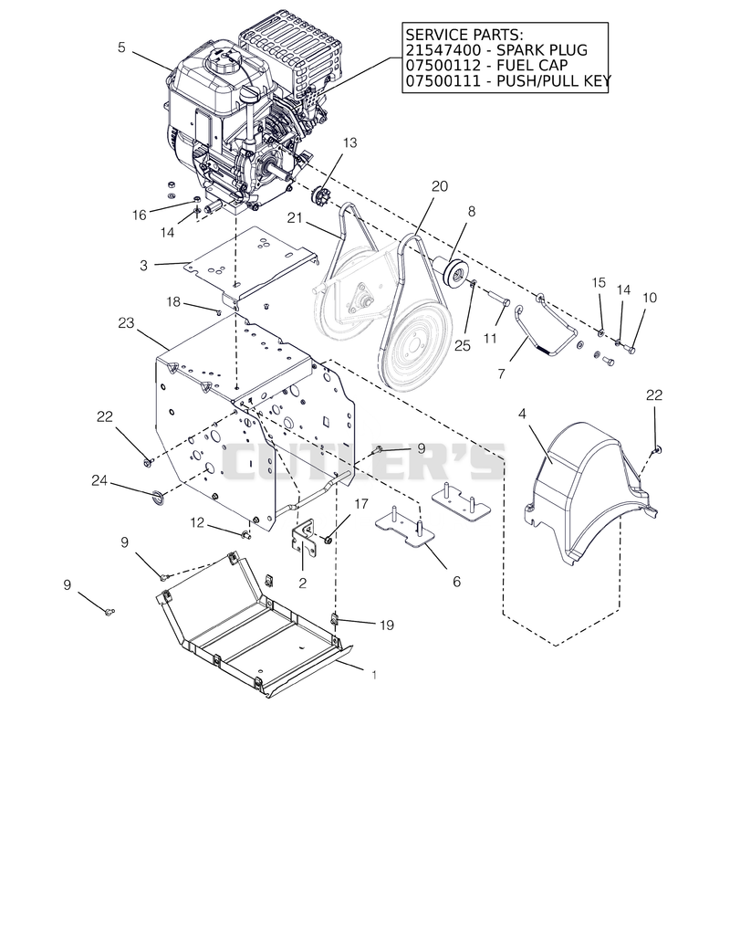 Engine And Frame - 20"