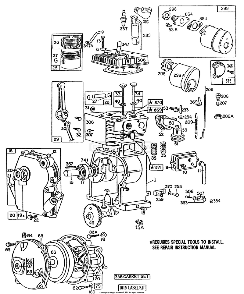 Cylinder,Crankcase,Mufflers