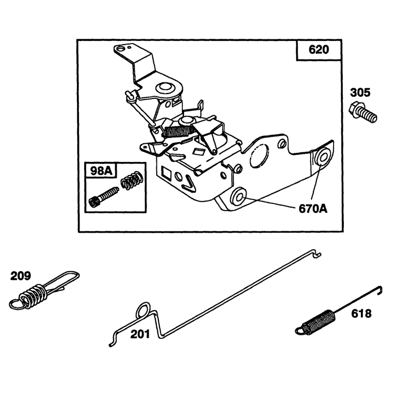 Engine Briggs and Stratton Model 124702-3115-01