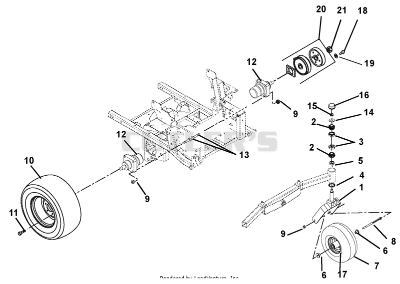 Wheel Motors, Tires, Brakes, & Front Forks