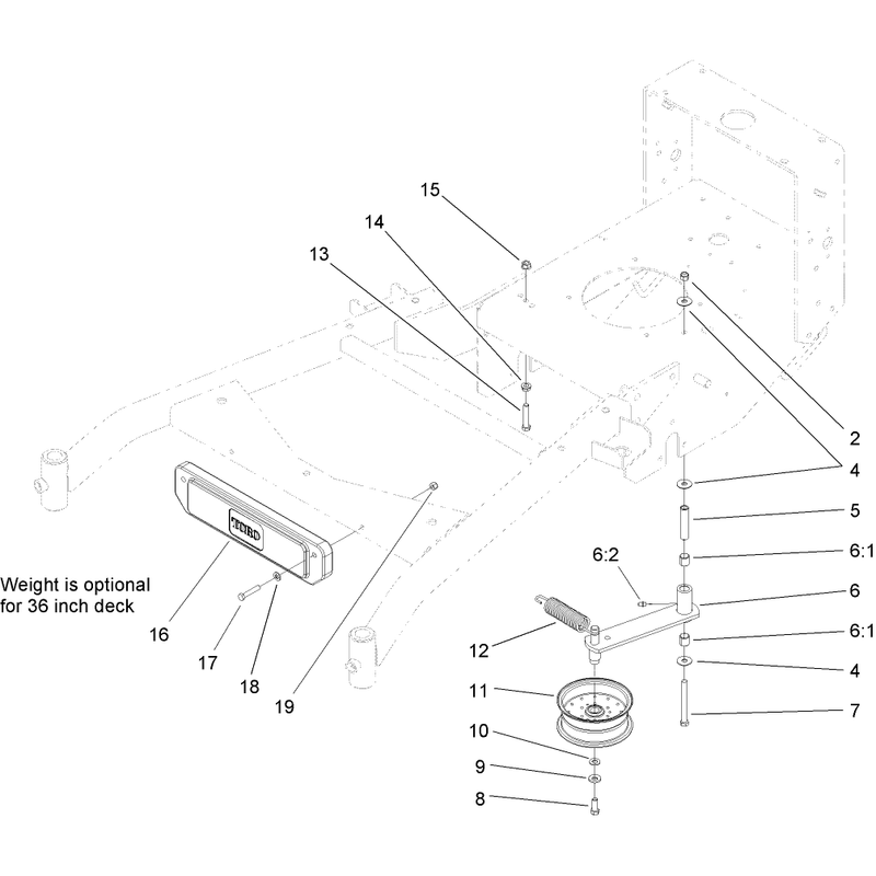 Power-Take-Off Idler and Weight Assembly