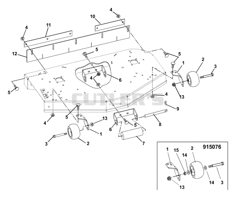 Mower Brackets And Rollers